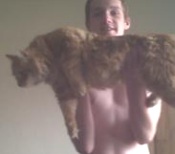 George red maine coon mix