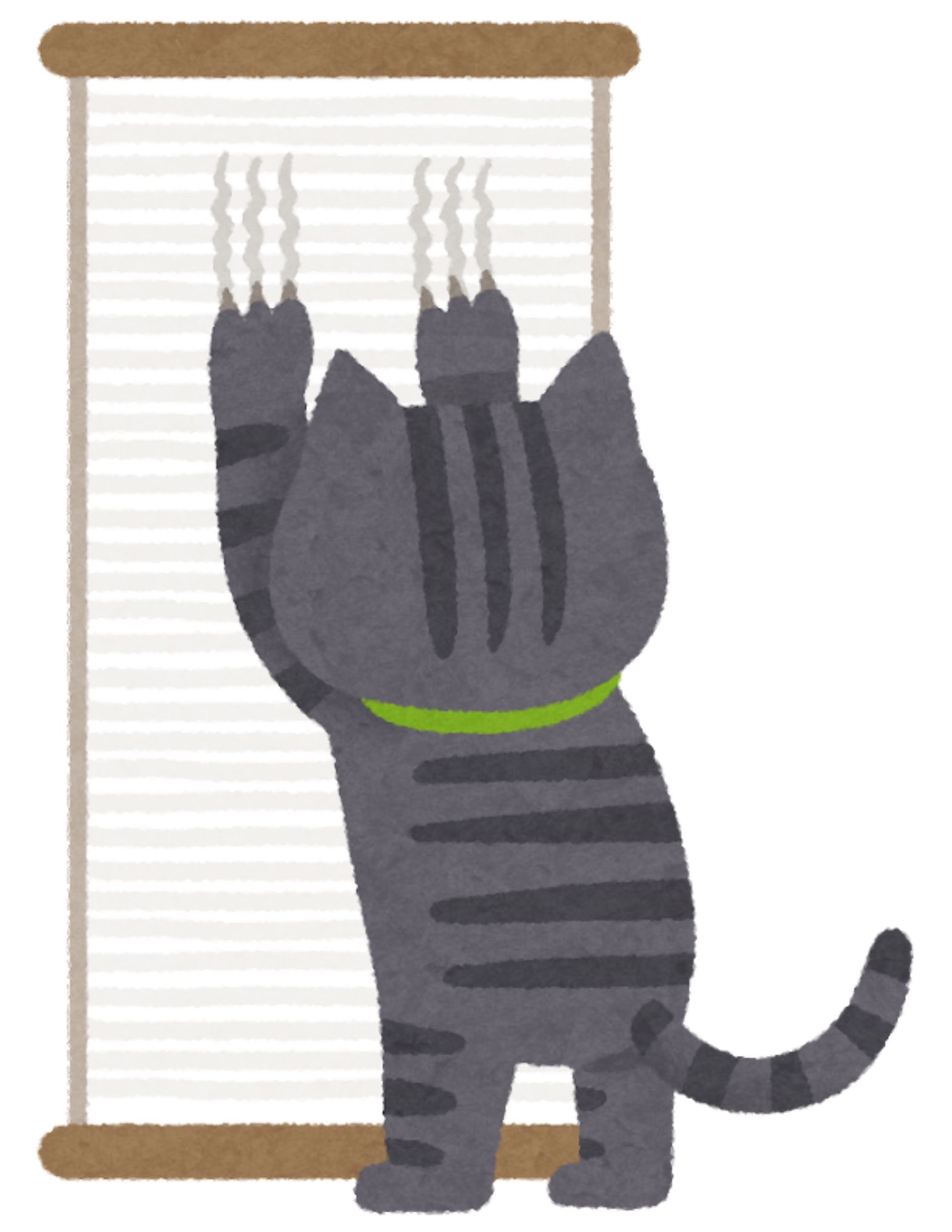 Scratching Time! cartoon cat scratching pad