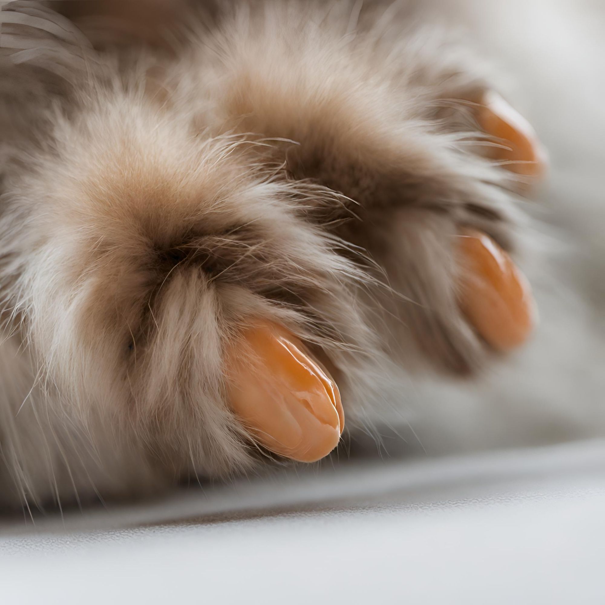 cat claw covers closeup on a cat's paw.