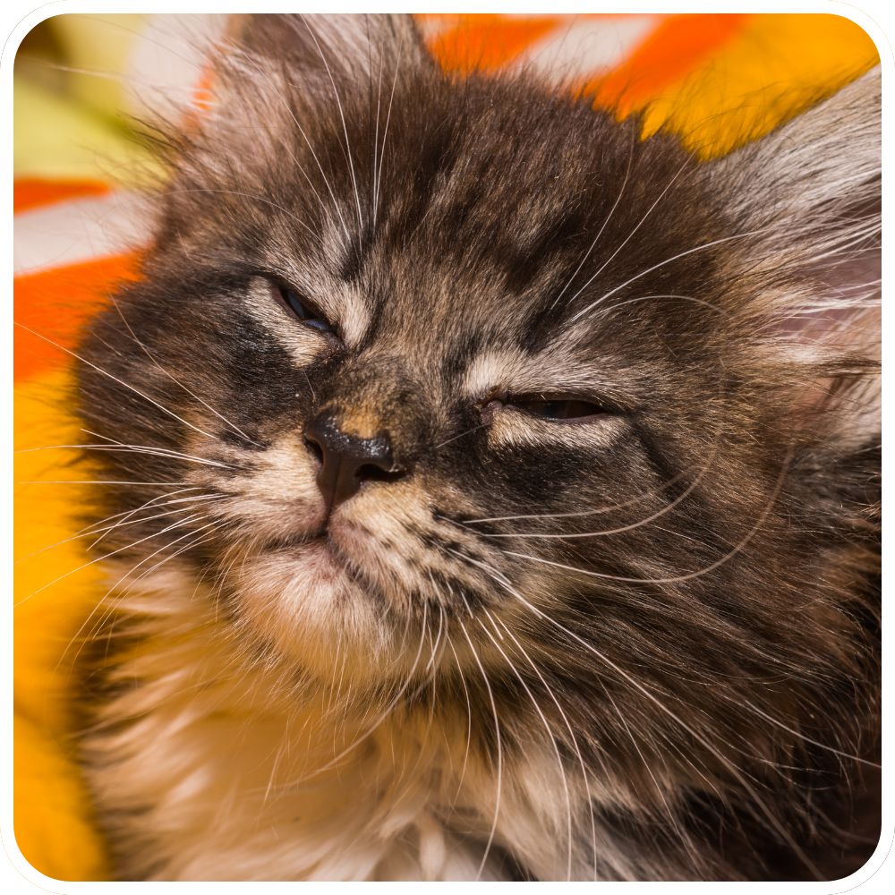 cute happy purring kitten