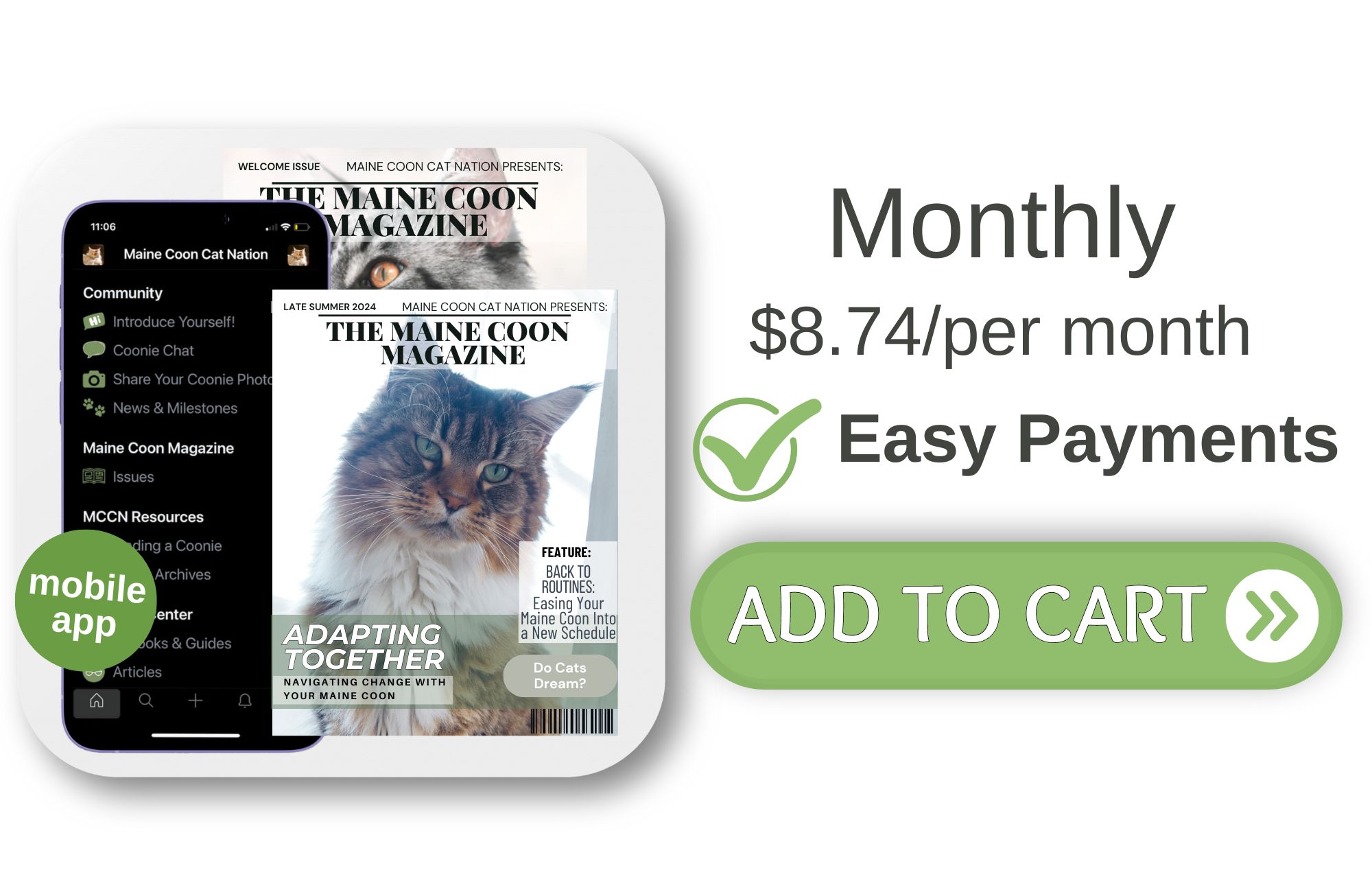 monthly option for subscription