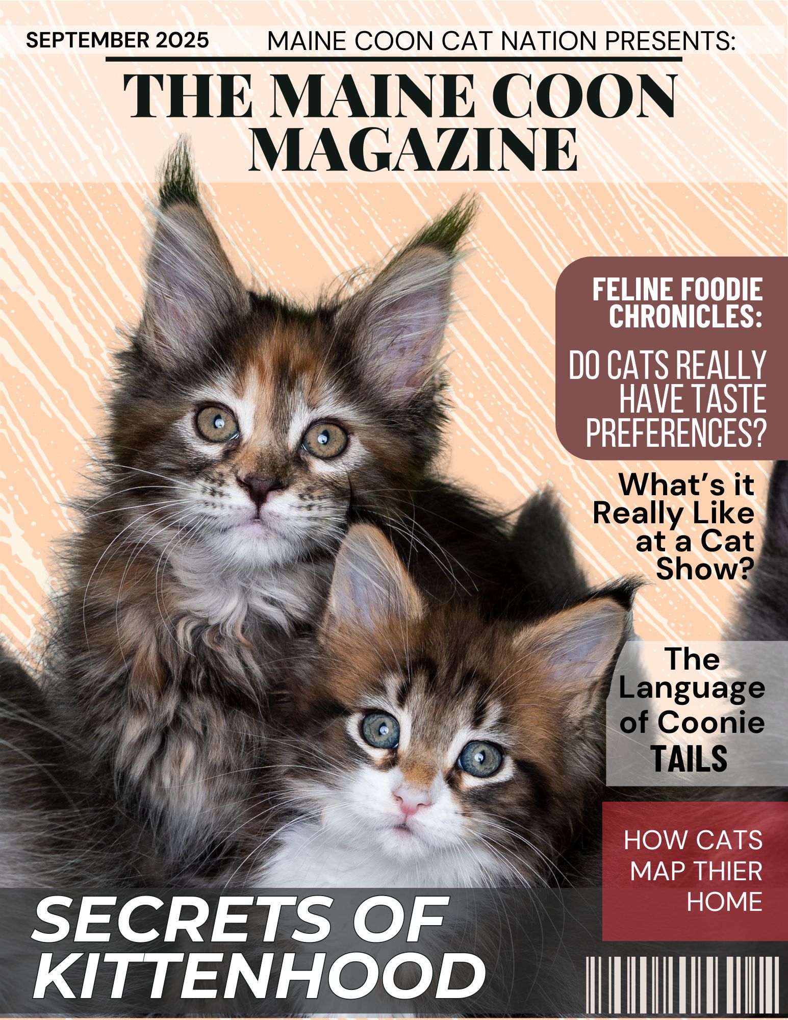 september cover of the maine coon magazine