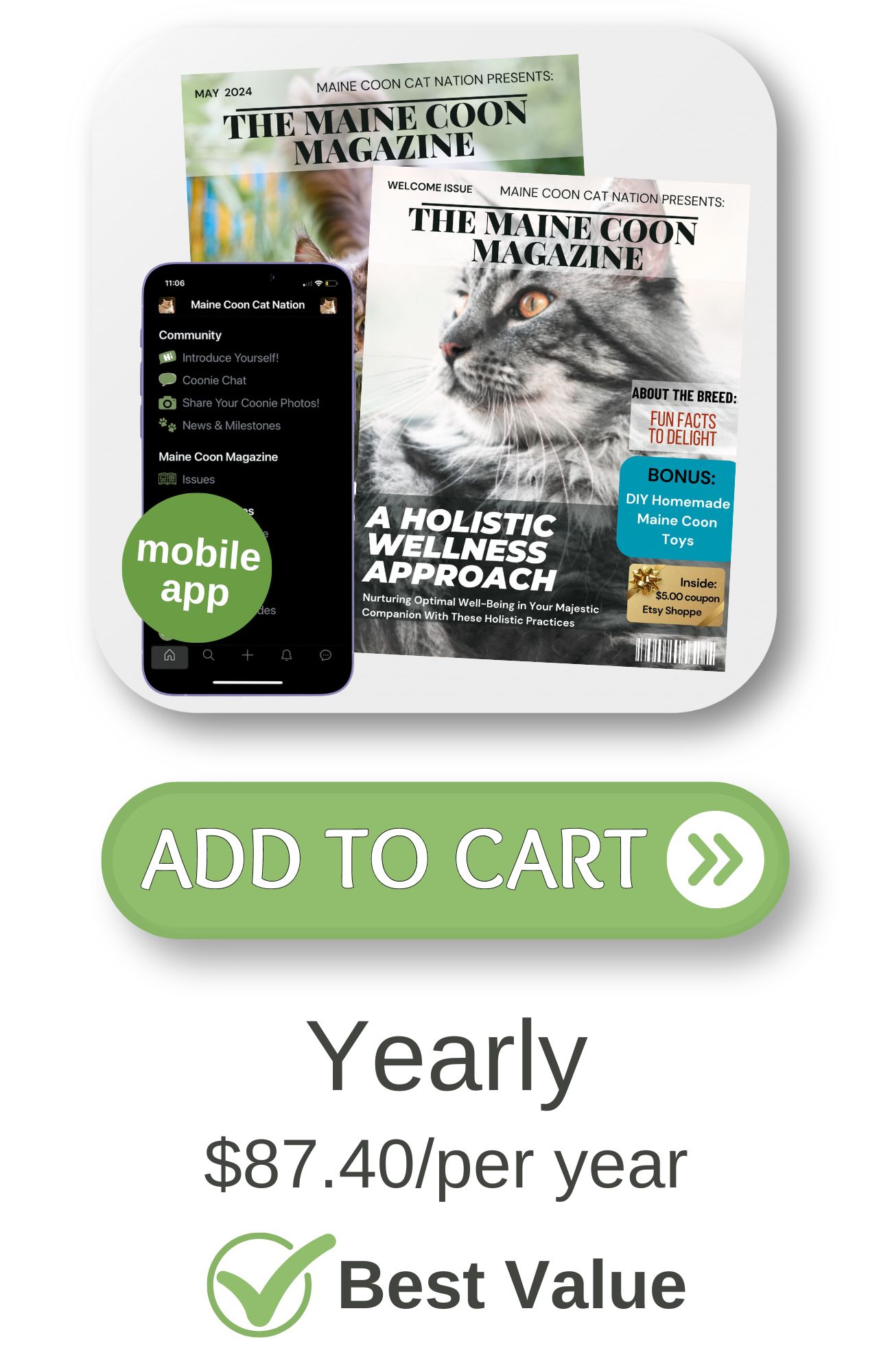 yearly option for subscription